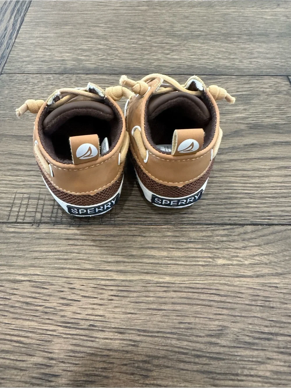 Sperry Kids Two-Tone Brown and Tan Boat Shoes